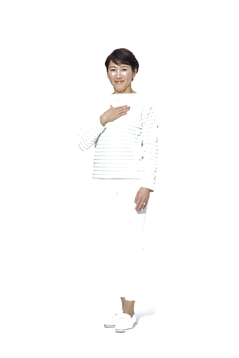 杉山愛 カジュアル