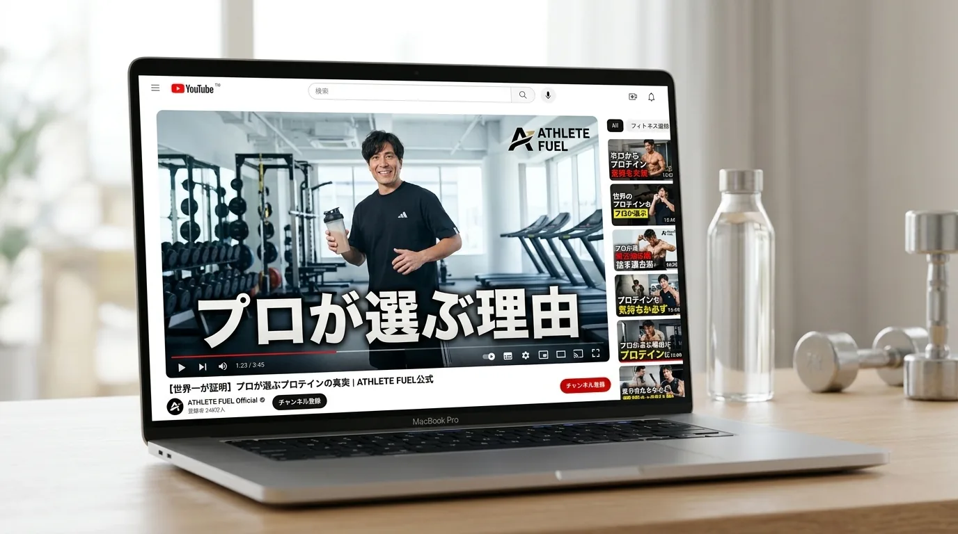 ジム・プロテイン YouTube動画CM｜大畑大介 スポーツウェア